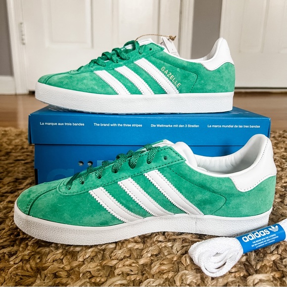NWT Adidas Gazelle 85 Originals Sneakers Semi Court Green Size Men 6.5/Women 7.5 - Picture 10 of 16